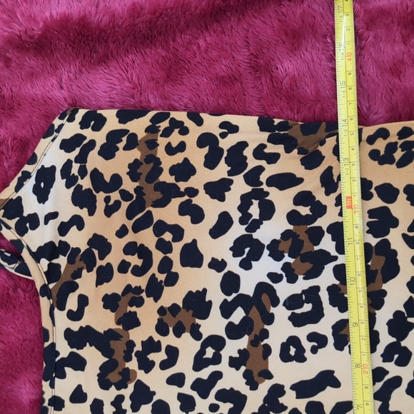 FASHION NOVA Leopard Dress Sleeveless slip Sz L - Picture 4 of 9